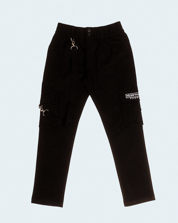 Mooki Cotton Cargo Pants - Black
